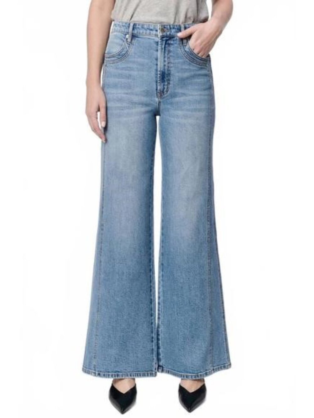 Dear John FIONA High Waist Wide Leg Jeans, size 32, NEW!
